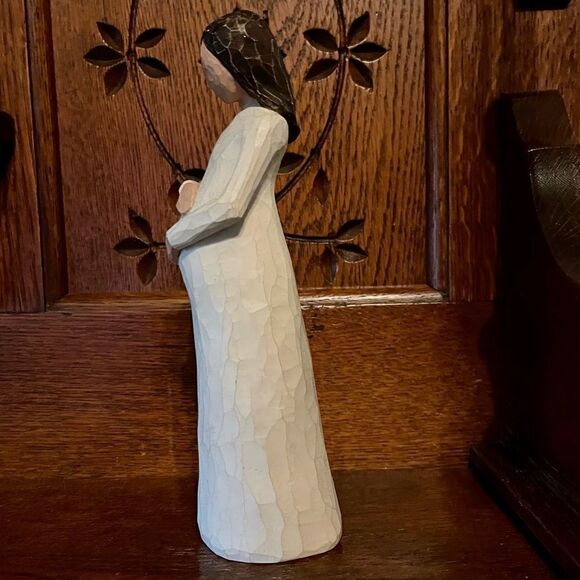 Willow Tree ‘02 Cherish Pregnancy Expectant Mom Faux Wood Resin Figurine - Picture 4 of 12